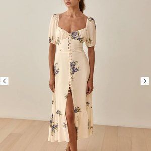 Reformation MIDI Dress Charlee Macadamia